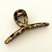 New Retro Simple Leopard Print Grab Clip Female Large Temperament Back Head Shark Clip Advanced Sensual Hair Grab A Lot Of Hair