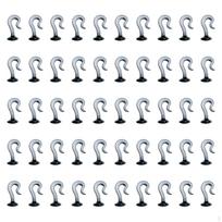 50Pcs Gazebo Canopy Curtains Hooks Rustproof Sturdy for Patio Sliding Hangers Multifunctional