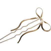 For Girls Disk Hair Korean Style Hanfu Bow Hair Stick Hair Accessories Hair Fork U Shaped Hairpin auksas
