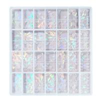 Heart Dominoes Resin Molds Light and Shadow Holographic Silicone Mold  Crystal Epoxy Resin Game Mold Jewelry Making juoda