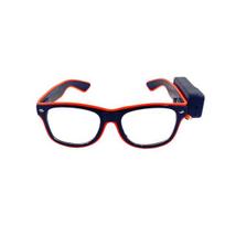 Wireless LED Light Up Glasses Glow in The Dark Neon Rave raudona