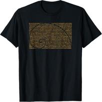 Fibonacci Sequence Numbers Golden Mean Spiral T-Shirt S juoda