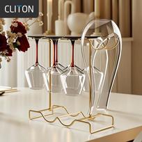 CLITON Burgundy Wine Glass & Decanter Set