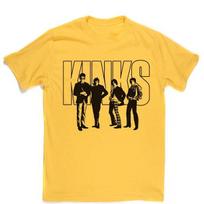 Naujas The Kinks Grupės Narių Medvilninis Geltonas Marškinėliai S-5XL Koncertinis UR461 Unisex Marškinėliai S