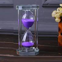 15-60 Minutes Hourglass Sand Timer Food Prep Area School Modern Crystal Hour Glass Sandglass Sand Clock Tea Beverage Timers Home Use Decoration 15min