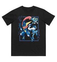 Pokémon Riolu Evolution Printed Pure Cotton Tshirt for Men and Women SpringSummer New Collection Fashion Short Sleeved Shirt S