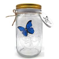 led butterfly jar for home decor