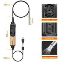 THINKCAR TES102 USB Video Inspection Scope Camera with LED Light Waterproof Endoscope Car Diagnostic Tool For MUCAR 892BT 689BT THIHKCAR TES102