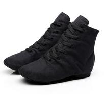 Soft Cloth Dance Jazz Shoes Ballet Shoes for Men Women Children New Canvas Black Sport Sneakers Gymnastics Fitness Shoes 30 juoda