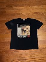 Taylor Swift Raudoni Marškinėliai Vyriški Dideli Juodi Y2K Marškinėliai Rankovės Pop Country Reti 00s Unisex Marškinėliai XL