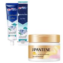 Crest 3D White Toothpaste & Pantene Hair Mask Bundle