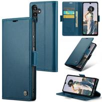 RFID Blocking Wallet Case for OPPO A96 A36 K10 A76 Realme 9i 4G Poco F5 Magnetic Flip Leather Cover Case for OPPO A96 4G Cases CaseMe Package&For iPhone 13 Mini mėlyna