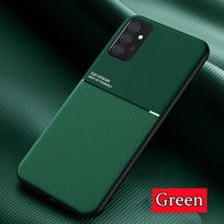 ShockProof Case For Samsung Galaxy A52 A52S A51 A50 A71 A72 A32 A12 A22S M32 M52 M51 M22 M21 M12 M31S Magnet Silicone Case Cover A21S žalia
