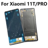 For Xiaomi 11T / 11T Pro Middle Frame LCD Front Frame Housing Bezel Plate Smartphone Repair Parts Mi MI 11T Black