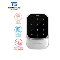 Metal Transshare TSG-3 FRID Touch Keypad Controller WIFI Remote Control Door Entry Access System Code Card Password Lock Alarm (Black,Bluetooth) juoda