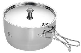 CAMPING MOON Camping Outdoor One Hand Pot Stainless Aluminum Full 2 L