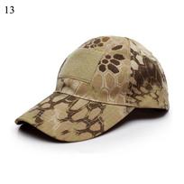 Unisex lauko taktinė karinė armijos kamera, reguliuojama beisbolo kepurė, kamufliažinė vyrų moteriška kepurė, skirta važinėti dviračiais žygiams žvejoti