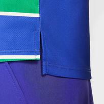 Nike Court Slam Dri-FIT ADV Quick-Dry Striped Slim Fit Tennis Shirt Men tops Deep-Night-Blue White FZ6935-539 L