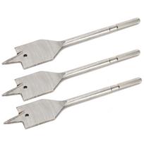 3Pcs Flat Wood Drill Bit Set High Carbon Steel Woodworking Hole Drilling Tools 28mm