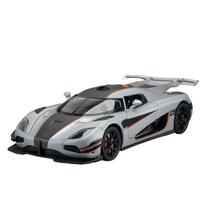 1:24 VIENAS-1 Miniatiūriniai žaisliniai automobiliai Lydinio liejiniai modeliai Atgal traukiami transporto priemonės 4 durys atsidaro Sportinis automobilis Kūdikių žaislai Vaikams Dovanos balta