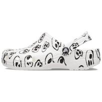 Crocs Classic Clog Kaukolės Spaudinys Balti Unisex Sportbačiai Juodi 208993-103 42-43 white