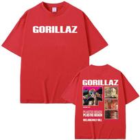 Gorillaz The Mountian New Album 2026 Tour TShirt Men Women Oversized Fashion Gothic Clothes T Shirts O-Neck High Quality T-shirt S