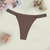 Women's Sexy Leopard Underwear Rhinestone Letter Belt Thongs Female Seamless Stretchy Panties 14 colors Low-Waisted Lingerie XS