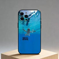 K-Kurt N-Nirvana C-Cobain Phone Case For iPhone17,16,15,14,13,12 Plus,Max Soft Silicone Black Cover iPhoneXSMAX