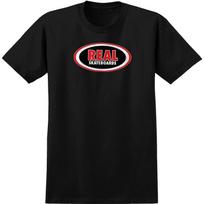 Real Skateboards Shirt Oval Black/Red/White/Black S