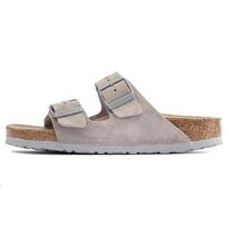 Birkenstock Arizona Soft Footbed Suede Leather Stone Coin Unisex Sneakers Grey 1020507 38