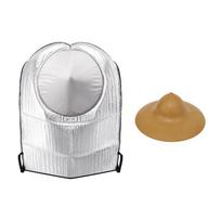 Aluminum Foil Sun Protection Cape Hat Heat Insulation Sun Reflective Shawl  Outdoor Farm Work sidabras