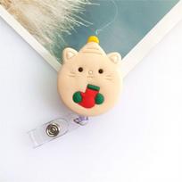 Card Work Card Clip Bear Nurse Badge Holder Name Card Holder Retractable Badge Reel ID Card Clips blue bear