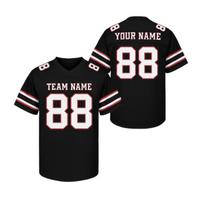 Game Day Ready: Personalized Football Jersey with Custom Name Number Custom American Football Jersey V-Neck Unisex Sports Jersey S