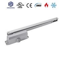 Stumdomasis bėgelis Paslėptas hidraulinis durų pritraukėjas, CE EN3 Maks. 65KG Sidabrinis Buto Interjero Durims Tiekimas (Silver,Aluminum alloy&Medium 65KG) sidabras