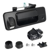 Pickup Truck Rear Tailgate Handle Matte Black ABS Door Latch Handle with Camera Mount Hole for 2014-2019 Tundra 2016-2020 Tacoma 200MM*90MM