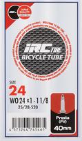 IRC Tire Bicycle Tube WO 25-520 24×1~1-1/8 Presta Valve 40mm WO 25-520 24×1～1-1/8 juoda