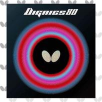 Butterfly Table Tennis Rubber Dignics 80 Back Soft High Tension 2.1mm raudona