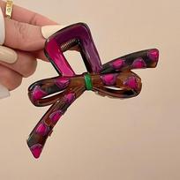 Bright Girl~ Cute Bow Grab Clip Women'S New Temperament Hairpin Back Head Advanced Shark Clip