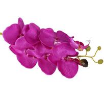„Pasidaryk pats“ vestuvių drugelis Orchidėja staliniams baldams Dirbtinė gėlė tamsiai violetine spalva