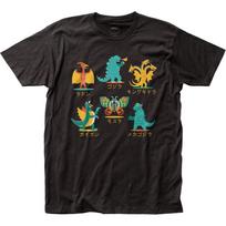 Godzilla Godzilla & Friends Mens T Shirt Cult Classic Movie Tee New Black L