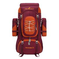 Outdoor Climbing Backpack with Rain Cover Hiking Camping Trekking Outing Bag Large Mountaineering Luggage Sports Rucksack One Size