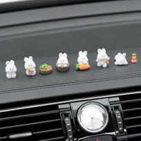Automobilio Aksesuarai Papuošalas Mielas Animacinis Kiškis Automobilio Centrinės Konsolės Ekranas Gulintis Automobilio Dekoracijos 8pcs