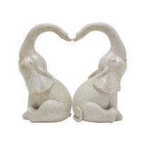 Love Elephant Figures Statue Resin Sculpture for Home and Garden Decors Weather Resistant Backyard Display Statues 1