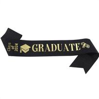 Juodos spalvos baigimo juosta Stole Tarptautinės studijos Paaugliams Fotografijos juosta 1 juoda