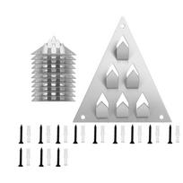 Acoustic Panel Fixing Clip for Easy Push in Installation Unique Triangles and Six Extended Tip for Secure Wall Mounting 1