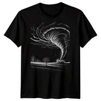 Tornado Extreme Weather Mens T shirt Engraving Storm Design XL
