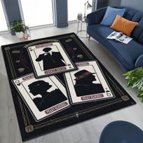 3D Tommy Shelby P-Peaky B-Blinders meno kilimas kilimėlis miegamajam svetainei sofai namų durų kilimėlis dekoras, didelis neslystantis vaikų grindų kilimėlis 40x60cm( 15x23in )