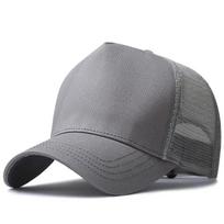 Big Head  Deeper Mesh High Top Baseball Caps Male Outdoors Plus Size Sport Caps Trucker Cap Man  Large Size  56-60cm 60-65cm 56-60cm pilka spalva