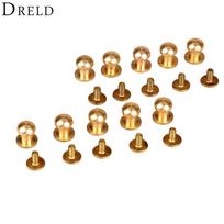 10pcs Decorative Buttons Leather Tools Brass Bag Rivet Screw Sewing Button Studs botones para manualidades 5/6/7/8/9/10mm 5mm