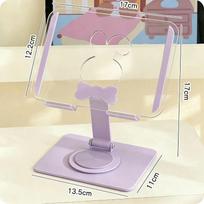 1PC cute ins wind acrylic mobile phone holder desktop iPad tablet support holder foldable 360 degree rotation violetinė